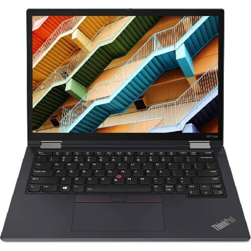 The ThinkPad X13 Yoga convertible laptop features ...