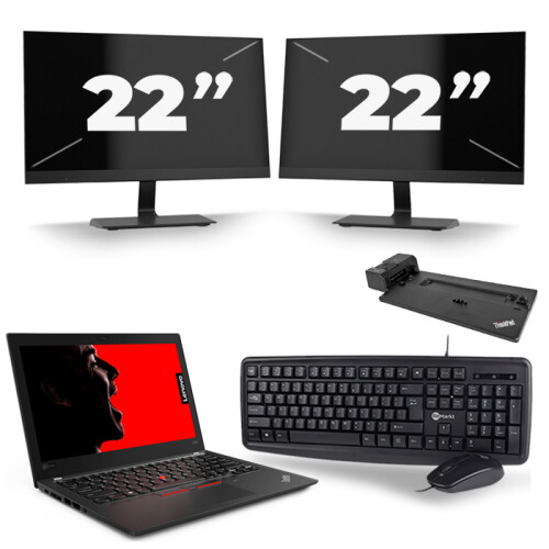 Frontend naam:Lenovo ThinkPad X280 + 2x 22 inch ...
