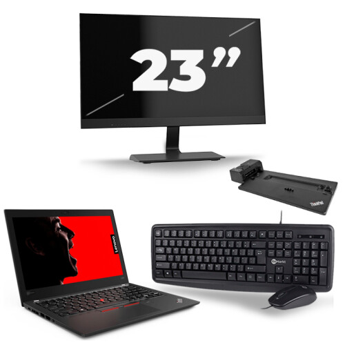 Frontend naam:Lenovo ThinkPad X280 + 1x 23 inch ...