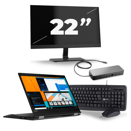 Frontend naam:Lenovo ThinkPad X390 + 1x 22 inch ...