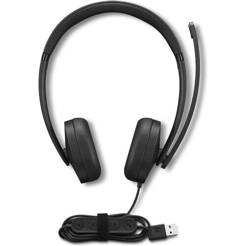 Lenovo USB-A Wired Closed-Back On-Ear Stereo ...