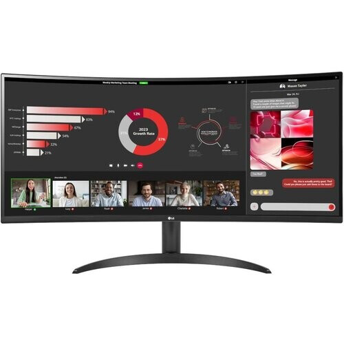 LG 34-inch Monitor 3440 x 1440 LCD (34WR50QC-B) ...