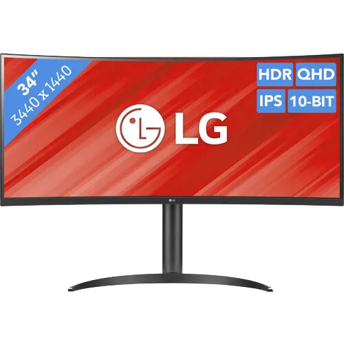 Bei der Arbeit mit dem LG UltraWide 34WQ75C-B 34 ...
