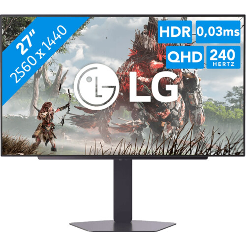 Met de LG UltraGear 27GX704A-B WOLED quad hd 27 ...
