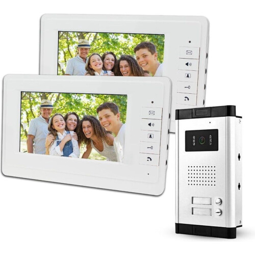 Met het LIBO 7 Inch bedrade video-deurbelsysteem ...