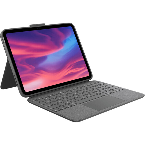 Mit der Logitech Combo Touch Apple iPad ...