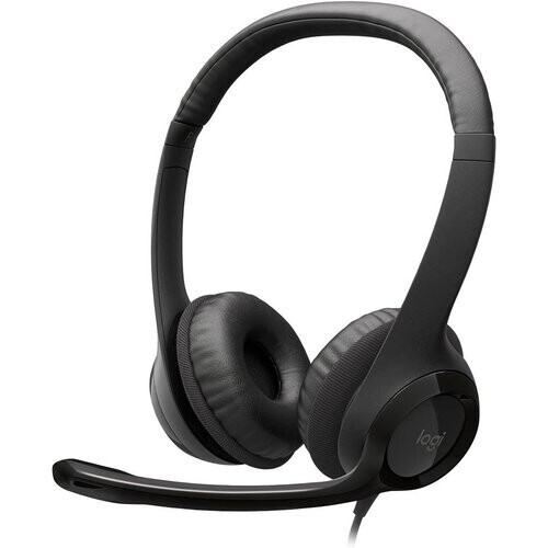 Logitech Core H390 USB-C Wired Headset in Black - ...