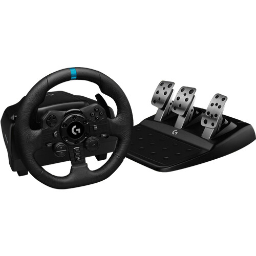 Mit dem Logitech G923 TRUEFORCE - Lenkrad mit ...