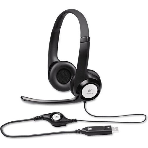 Headphones Microphone Logitech H390 - Black ...