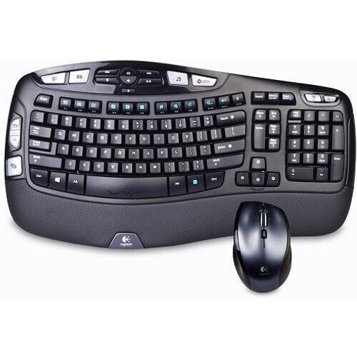 Logitech MK570 Comfort Wave Wireless Keyboard + ...