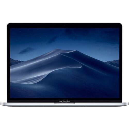 The silver mid-2019 Apple 13.3" MacBook Pro with ...