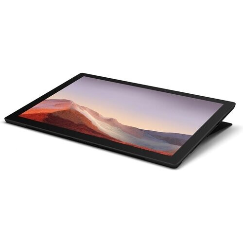 The Microsoft Surface Pro 7 tablet in matte black ...