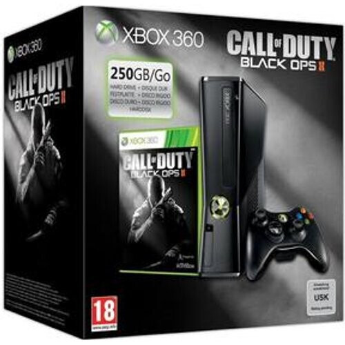 Microsoft Xbox 360 Slim Console 250GB + Black OPS ...