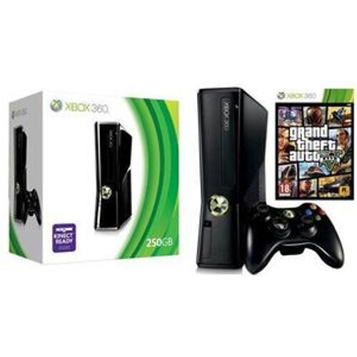 Consola Microsoft Xbox 360 Slim 250 GB + GTA 5 - ...