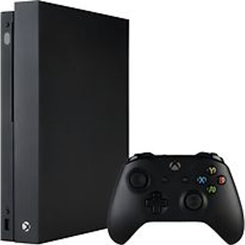 De Microsoft Xbox One X 1 TB in de kleur zwart is ...
