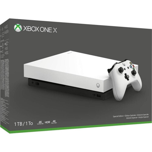 Met de Microsoft Xbox One X 1000GB - Wit - Limited ...