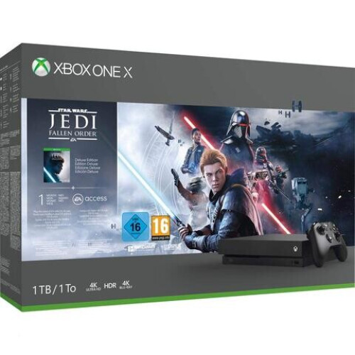 Die Microsoft Xbox One X 1TB schwarz - Star Wars ...