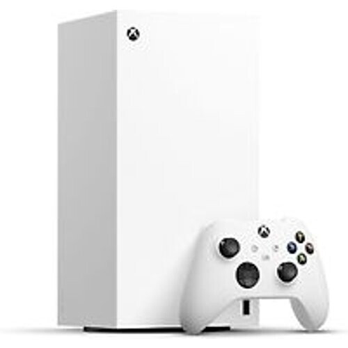 De Microsoft Xbox Series X in de kleur wit is een ...