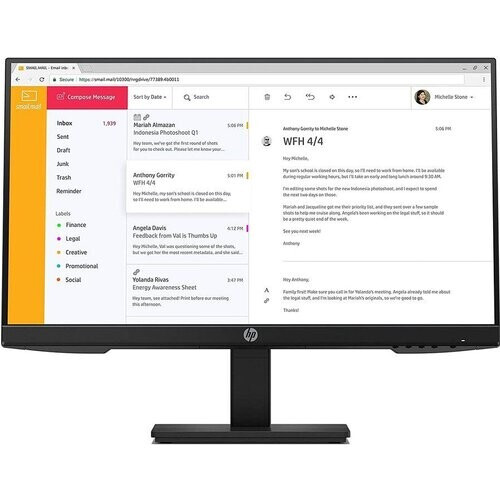 Monitor 23" LED HP P24h G4 ...