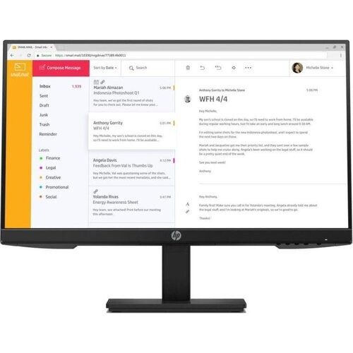 Monitor 24" LCD FHD HP P24H G4 ...