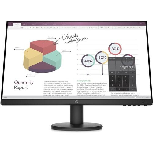 Monitor 24" LCD HP P24V G4 ...