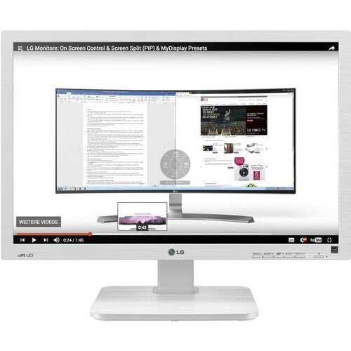 Monitor 24" LCD WUXGA 1920 X 1200 LG 24BK55WY-W ...