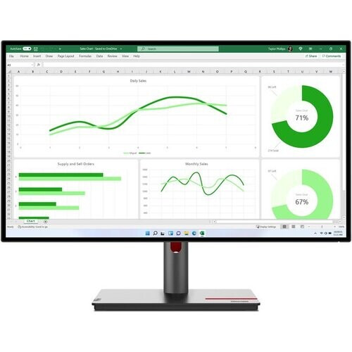 Monitor 27" LED QUAD HD Lenovo 63A2GAT1EU ...