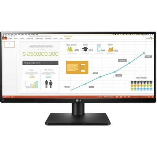 Monitor 29" LED QHD LG 29UB67-B ...