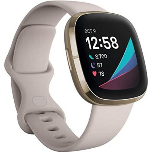 Montre Cardio GPS Fitbit Sense - Blanche  Un ...