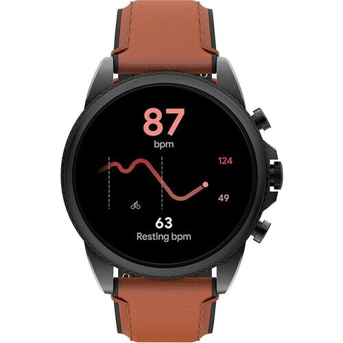 Montre Cardio Fossil FTW4062 - Noir /Marron ...