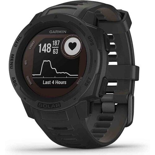 Montre Cardio GPS Garmin Instinct Solar - Graphite ...