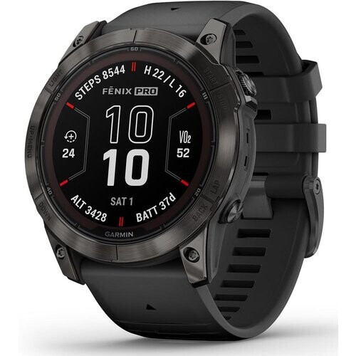 Montre Cardio GPS Garmin Fénix 7X Solar - Noir ...