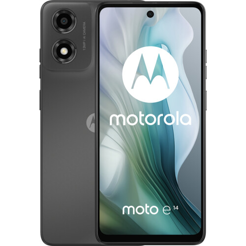 De Motorola Moto E14 Grijs 4G is een basisklasse ...