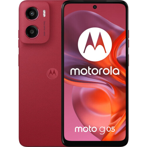 Le Motorola Moto G05 64 Go Rouge 4G est un ...