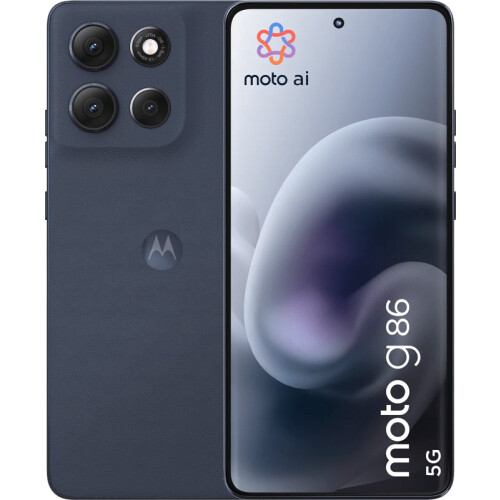 Le Motorola Moto G86 256 Go Bleu foncé 5G est un ...