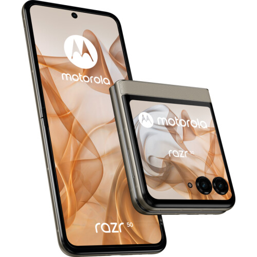 De Motorola Razr 50 256GB Beige 5G is een vouwbare ...