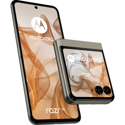 Das Motorola Razr 50 256 GB Beige 5G ist ein ...
