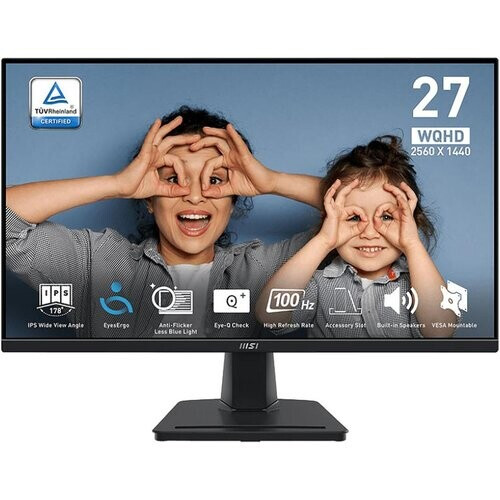 MSI PRO MP275Q 27" IPS 2560 x 1440 (QHD) Computer ...