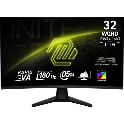 MSI 32" (31.5" Viewable) 180 Hz Rapid VA WQHD ...