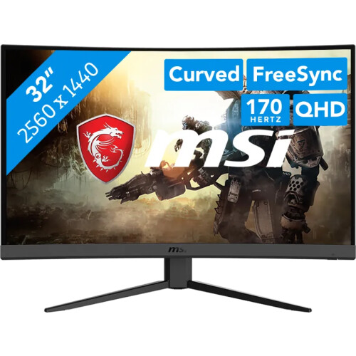 De MSI Optix G32CQ4 E2 is een 32 inch QHD 170 ...