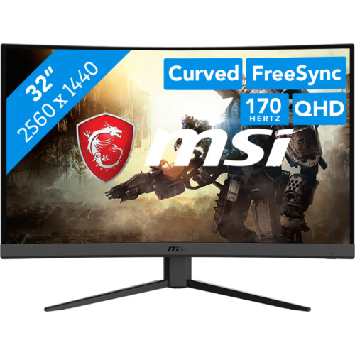 De MSI Optix G32CQ4 E2 is een 32 inch QHD 170 ...