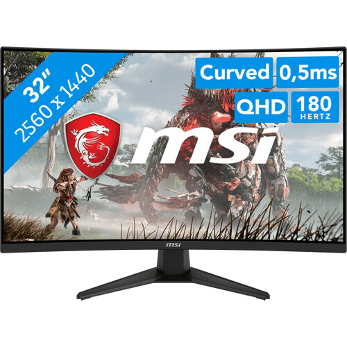 Auf dem MSI MAG 321CQFDE E18 Gaming Monitor siehst ...