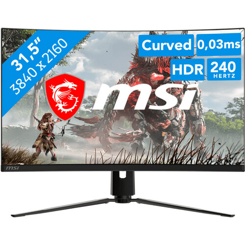 Auf dem 31,5 Zoll MSI MPG 321CURXDE QD-OLED Gaming ...