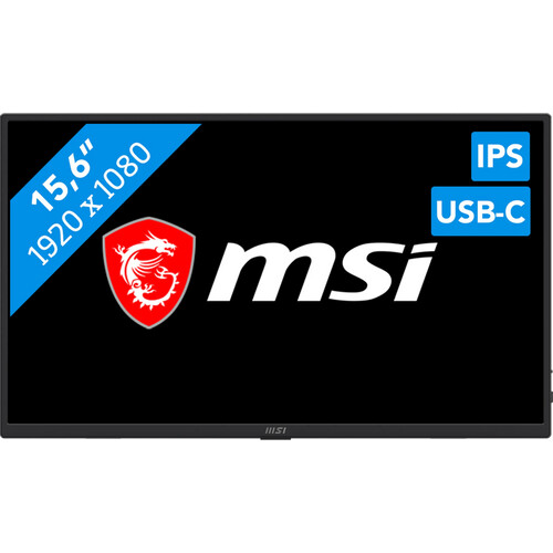 Mit dem MSI PRO MP165DE E6 tragbaren Monitor ...