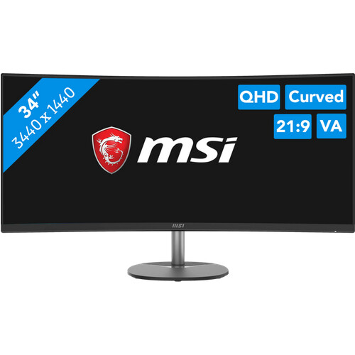 Profitiere mit dem MSI PRO MP341CQ 34 Zoll Curved ...