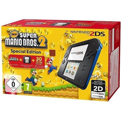 Consola Nintendo 2DS Negro / Azul + Super Mario ...