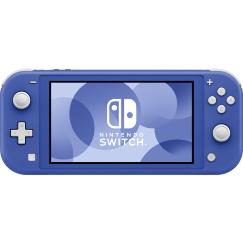 Speel handheld met de blauwe Nintendo Switch Lite. ...