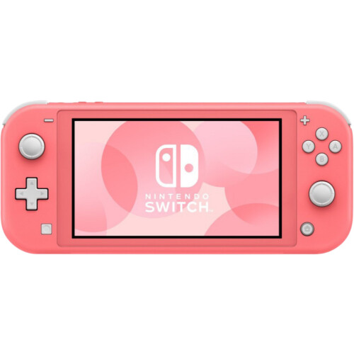 Speel handheld met de roze Nintendo Switch Lite. ...