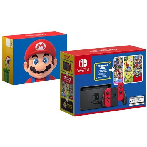 This bundle includes the Nintendo Switch system ...