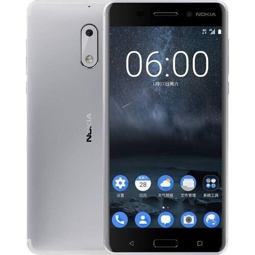 Nokia 6 32 GB (Dual Sim) - Silver - UnlockedOur ...